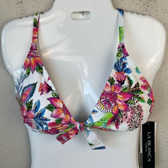 NWT La Blanca Floral Bikini Size 10 - Picture 1 of 2
